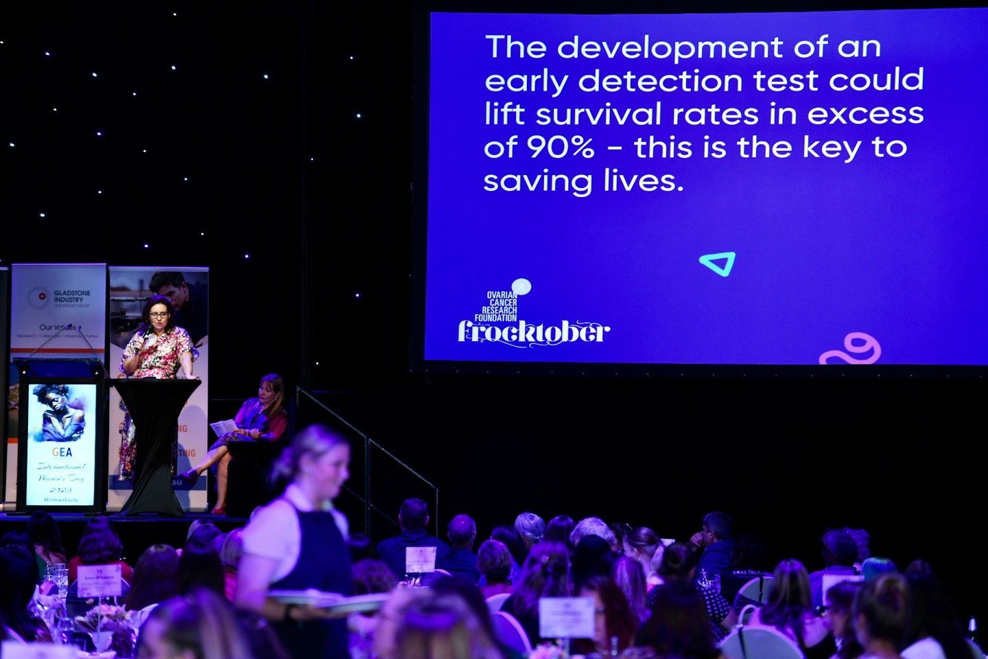 GEA Women’s International Day featured a wonderful speech by Shell’s Marilyn Steel, whose fundraising campaign in support of research against ovarian cancer is truly original. Check out @ocrf!
#frocktober #gladstoneentertainmentcentre #gladstoneengineeringassociation #gea #gladstone #queensland